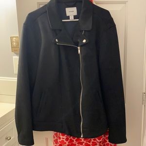 Black suede jacket